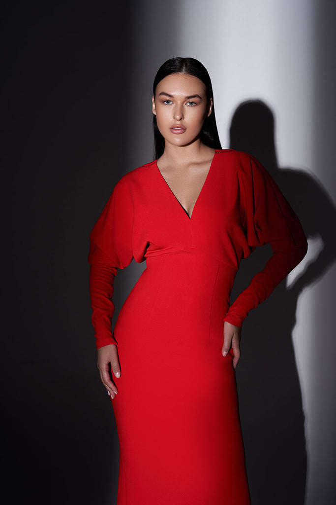 Dolman Long Sleeves Dress
